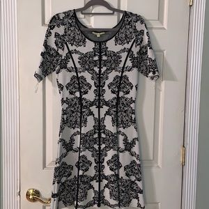 Black and white sweater dress